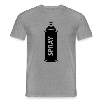 graffiti - Men's T-Shirt - graphite heather - Front - AI Model Male 178 light (178cm)