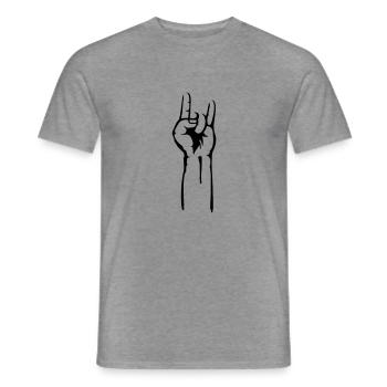 satan fingers - Männer T-Shirt - Graphit meliert - Vorne - AI Model Male 178 light (178cm)