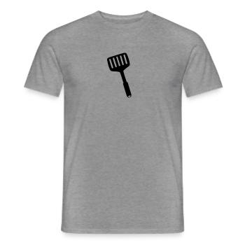 Cook - Men's T-Shirt - graphite heather - Front - AI Model Male 178 light (178cm)