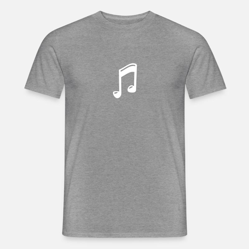 note - Männer T-Shirt - Graphit meliert