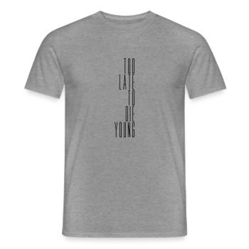 Il giovane detto - T-shirt uomo - grafite melange - Fronte - AI Model Male 178 light (178cm)