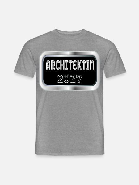 Architektin 2027 - Männer T-Shirt - Graphit meliert