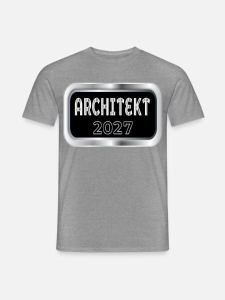 Architekt 2027 - Männer T-Shirt - Graphit meliert