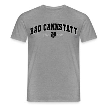 Bad Cannstatt  - Männer T-Shirt - Graphit meliert - Vorne - AI Model Male 178 light (178cm)