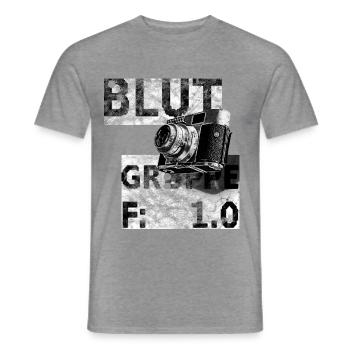 blutgruppe blende 1.0 - Männer T-Shirt - Graphit meliert - Vorne - AI Model Male 178 light (178cm)
