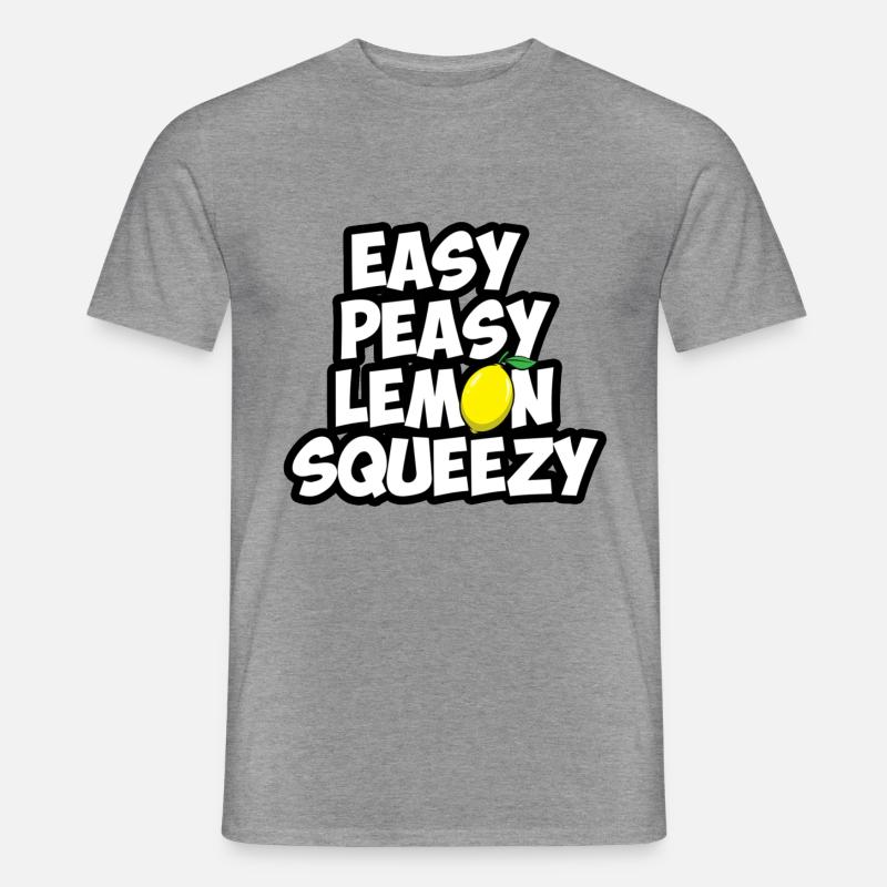 easy peasy lemon squeezy - Männer T-Shirt - Graphit meliert