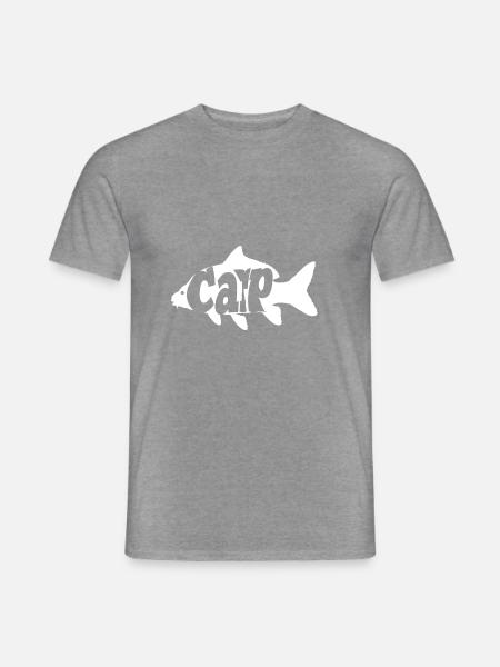 Karpfen Fisch - Männer T-Shirt - Graphit meliert