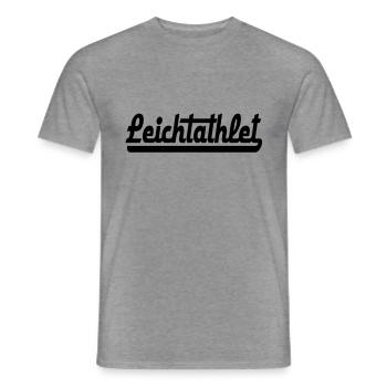 Leichtathletik - Männer T-Shirt - Graphit meliert - Vorne - AI Model Male 178 light (178cm)
