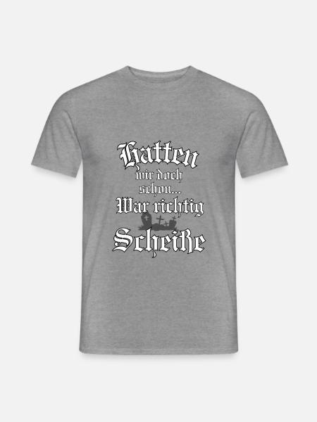 Hatten wir doch schon war... - Männer T-Shirt - Graphit meliert