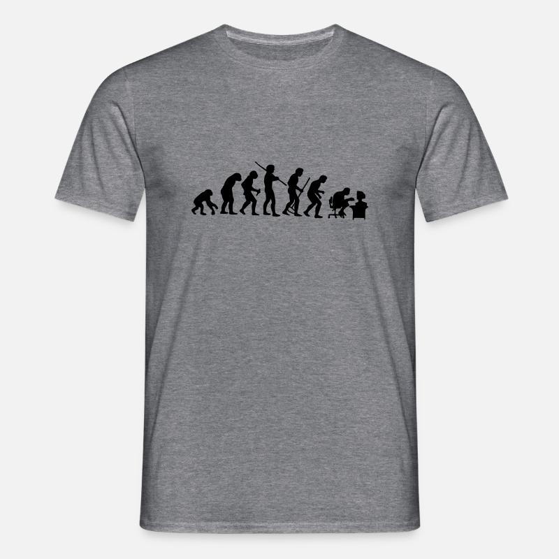 Evolution - Men's T-Shirt - graphite heather