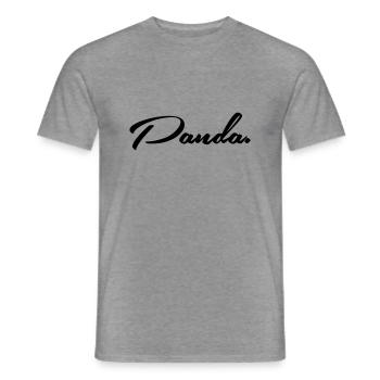 panda. - Männer T-Shirt - Graphit meliert - Vorne - AI Model Male 178 light (178cm)