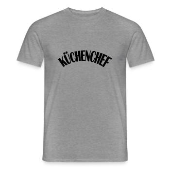 Küchenchef - Männer T-Shirt - Graphit meliert - Vorne - AI Model Male 178 light (178cm)