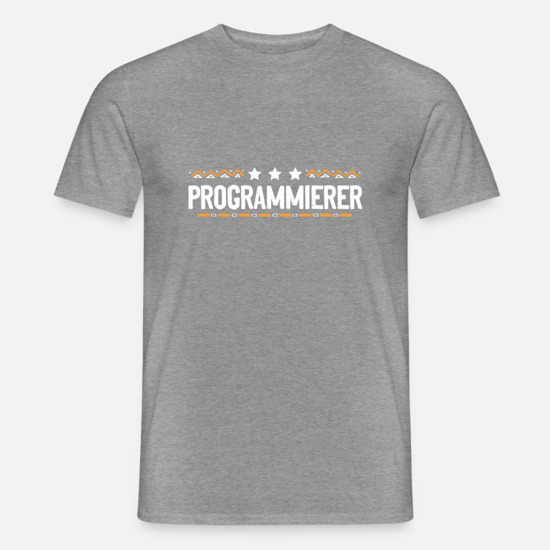 Programmierer Beruf - Männer T-Shirt - Graphit meliert