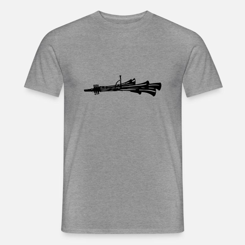 Schalmei - Männer T-Shirt - Graphit meliert