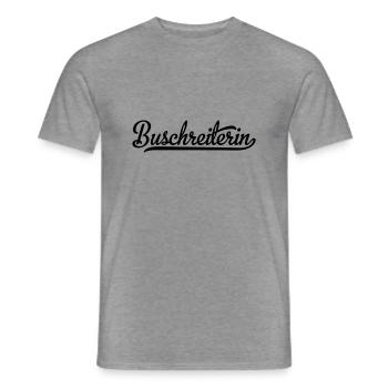 Buschreiterin - Männer T-Shirt - Graphit meliert - Vorne - AI Model Male 178 light (178cm)