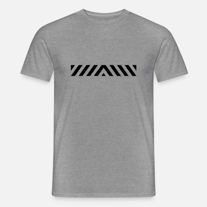 Warning 1 Warnbalken - Männer T-Shirt - Graphit meliert