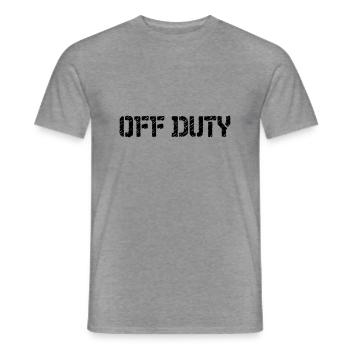 Off Duty - Men's T-Shirt - graphite heather - Front - AI Model Male 178 light (178cm)