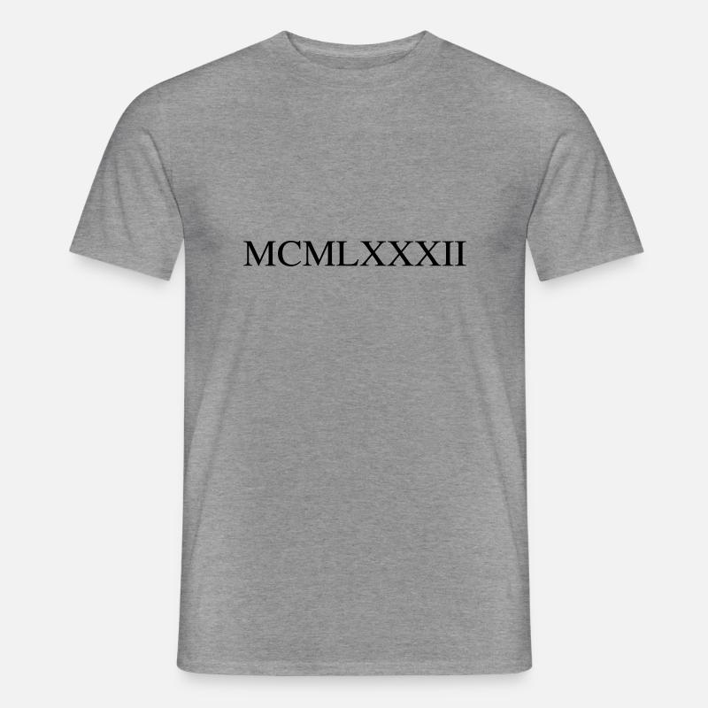 1982 - Männer T-Shirt - Graphit meliert