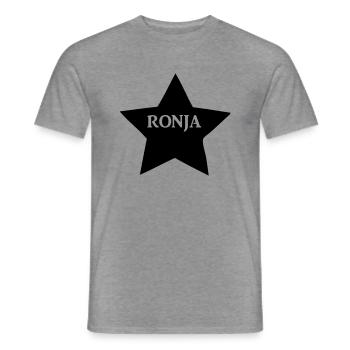 ronja - Männer T-Shirt - Graphit meliert - Vorne - AI Model Male 178 light (178cm)