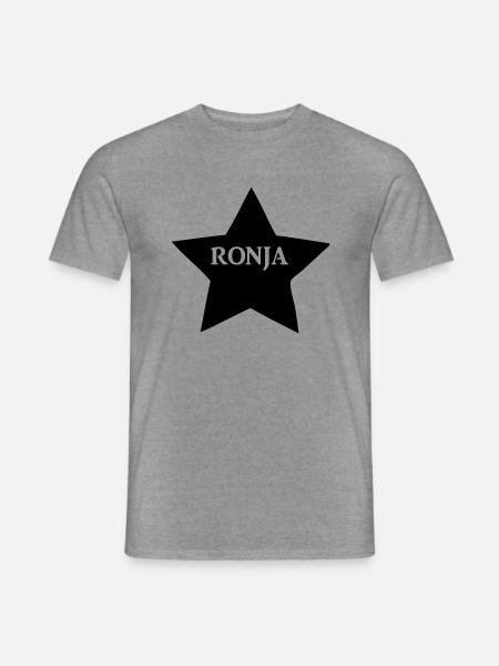 ronja - Männer T-Shirt - Graphit meliert