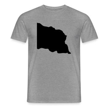 trzepotanie Flag Polska Wiatr Poland Polen - Männer T-Shirt - Graphit meliert - Vorne - AI Model Male 178 light (178cm)