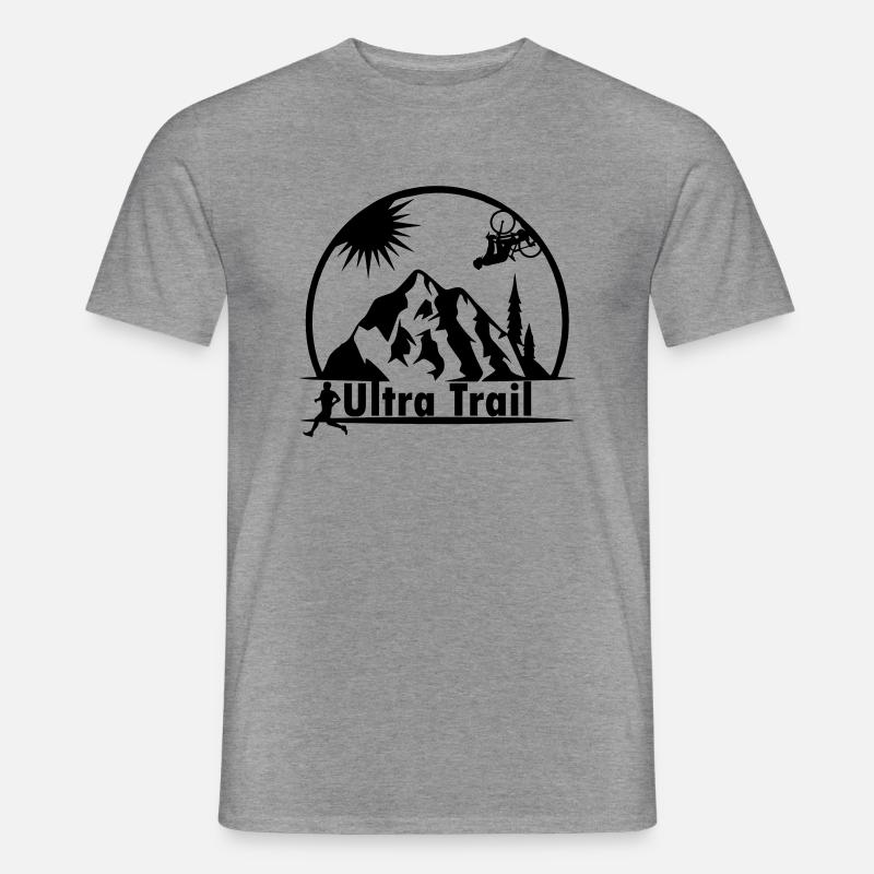 ultra trail - Männer T-Shirt - Graphit meliert