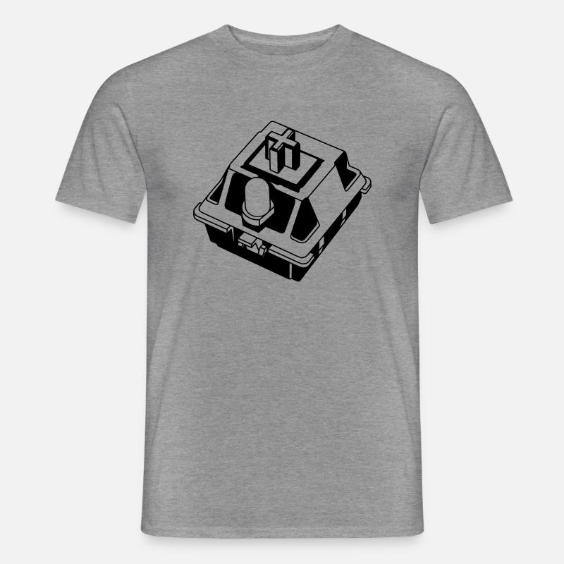 Mechanical Keyboard Switch - Männer T-Shirt - Graphit meliert