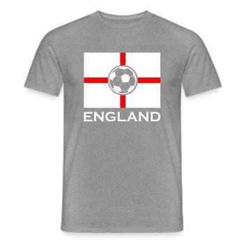 Fußball Soccer - Men's T-Shirt - graphite heather - Front - AI Model Male 178 light (178cm)