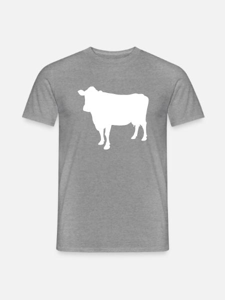 cow - Men's T-Shirt - graphite heather