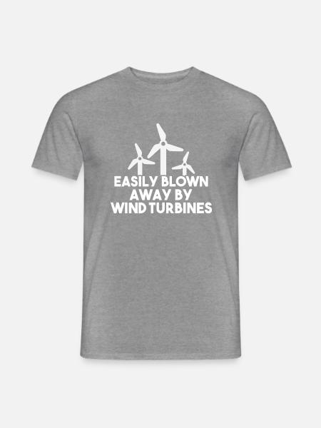 Windturbinentechniker Windpark Windkraft - Männer T-Shirt - Graphit meliert