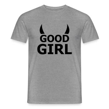 good girl - Männer T-Shirt - Graphit meliert - Vorne - AI Model Male 178 light (178cm)