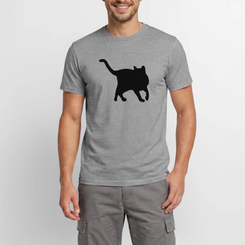 Exécution de chat T-shirt homme