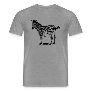 Freshly painted - Men's T-Shirt - graphite heather - Front - AI Model Male 178 light (178cm)