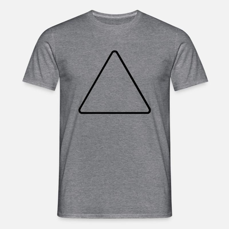Triangle empty blank vacant - Men's T-Shirt - graphite heather