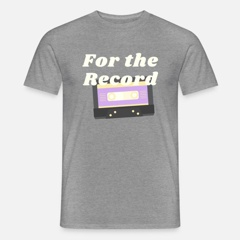 non binary for the record - Männer T-Shirt - Graphit meliert