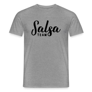 salsa team salsa - Männer T-Shirt - Graphit meliert - Vorne - AI Model Male 178 light (178cm)