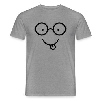 smileface_002 - Männer T-Shirt - Graphit meliert - Vorne - AI Model Male 178 light (178cm)