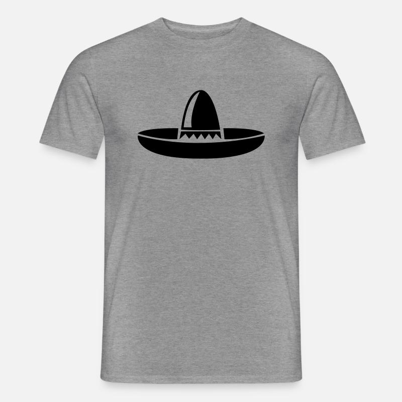 mexico_hut - Männer T-Shirt - Graphit meliert