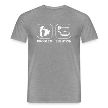 Cooking Chef Hobby Chef Funny Baker Gift - Men's T-Shirt - graphite heather - Front - AI Model Male 178 light (178cm)