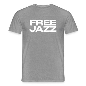 Jazz libre - T-shirt homme - graphite chiné - Devant - AI Model Male 178 light (178cm)