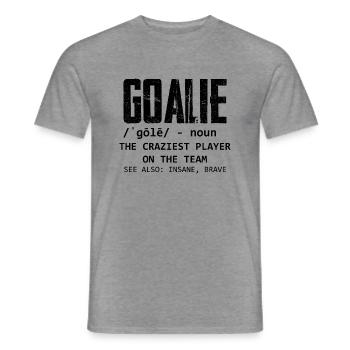 Goalie Gear Goalkeeper Definition 3 - T-shirt homme - graphite chiné - Devant - AI Model Male 178 light (178cm)