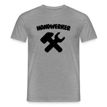 Handwerker - Männer T-Shirt - Graphit meliert - Vorne - AI Model Male 178 light (178cm)