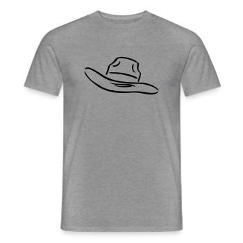 hut ... von wicki_de - Männer T-Shirt - Graphit meliert - Vorne - AI Model Male 178 light (178cm)