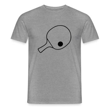 Raquettes de tennis de table, tennis de table - T-shirt homme - graphite chiné - Devant - AI Model Male 178 light (178cm)