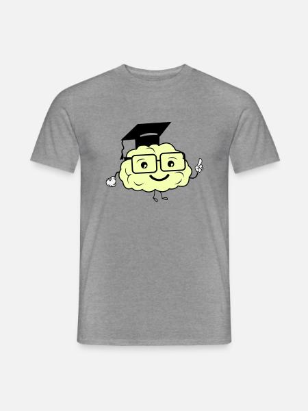 smart brain 02 - Men's T-Shirt - graphite heather
