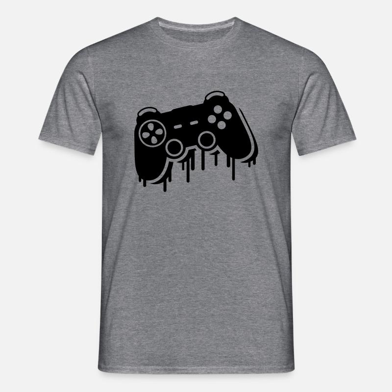 controller_graffiti_ce1 - Männer T-Shirt - Graphit meliert