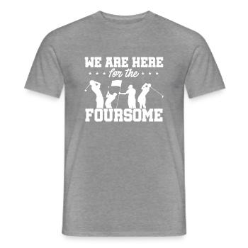We Are Here For The Foursome Golf Player Golfing D - Männer T-Shirt - Graphit meliert - Vorne - AI Model Male 178 light (178cm)