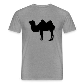 kamel - T-shirt homme - graphite chiné - Devant - AI Model Male 178 light (178cm)