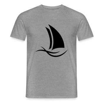 sailing_f1 - Männer T-Shirt - Graphit meliert - Vorne - AI Model Male 178 light (178cm)