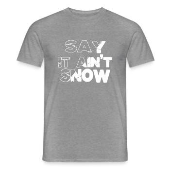 Présentez des couples amusant Dinosaure Amoureux Arbre de Noël - T-shirt homme - graphite chiné - Devant - AI Model Male 178 light (178cm)